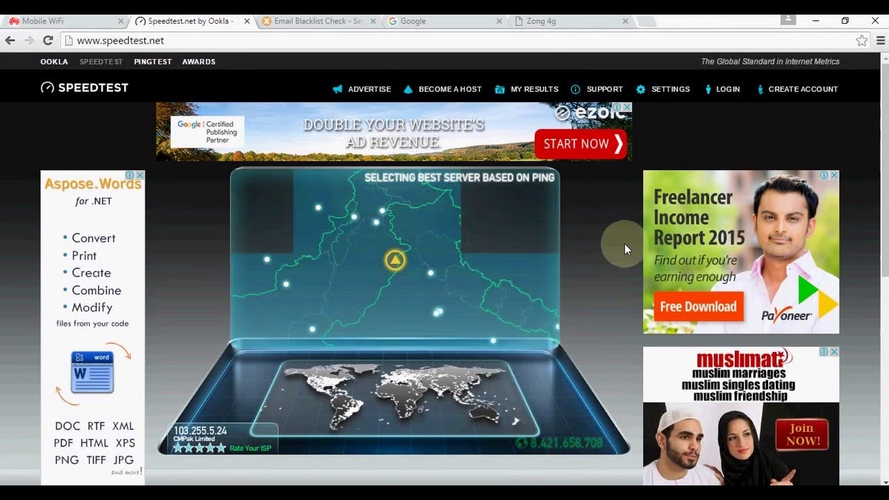 Zong 4g Internet Device Speed Test and Problems 2016 - YouTube