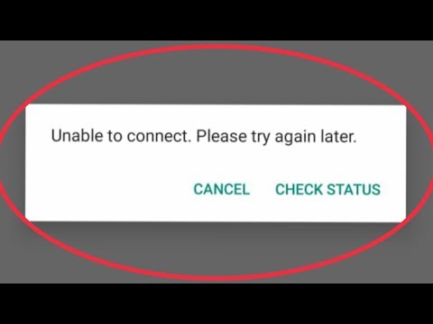 WhatsApp || How To Fix Unable To Connect. Please Try Again Problem Solve in WhatsApp