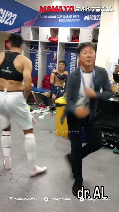 KESERUAN SELEBRASI JOGET PEMAIN TIMNAS U23 DI LOCKER ROOM! MARSELINO DAN SHIN TAE YONG PALING PECAH