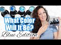 WHAT COLOR WILL IT BE | blue edition | Mix all my blue gel polishes and create an easy nail design