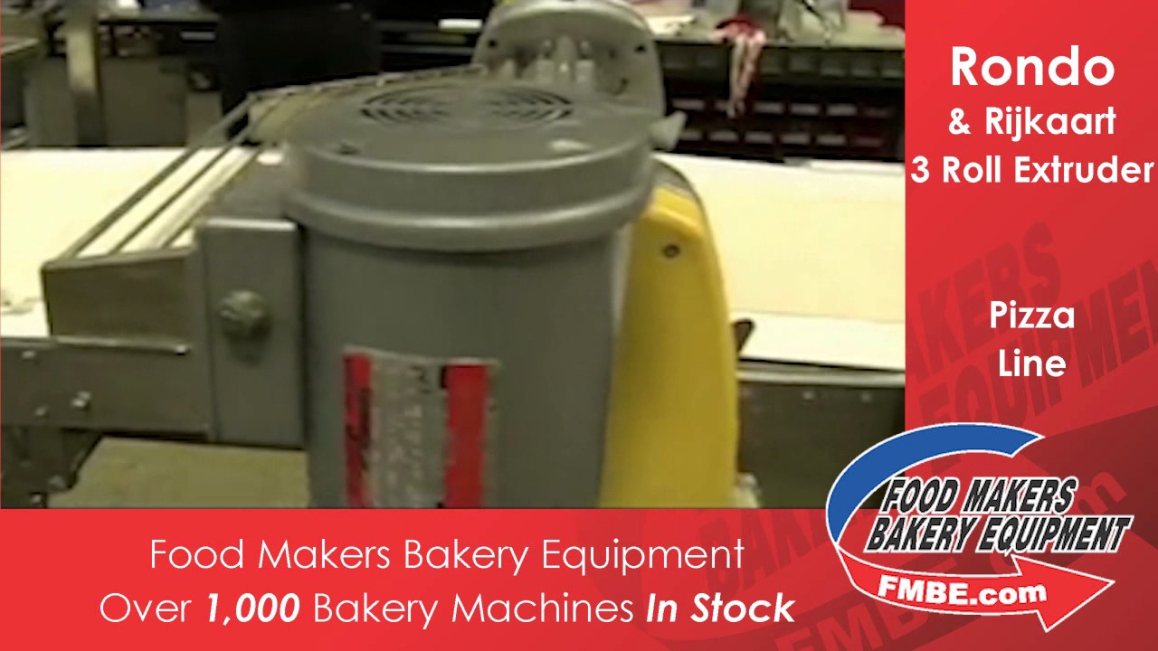 Rondo 3 Roll Extruder Food Makers Bakery Equip YouTube