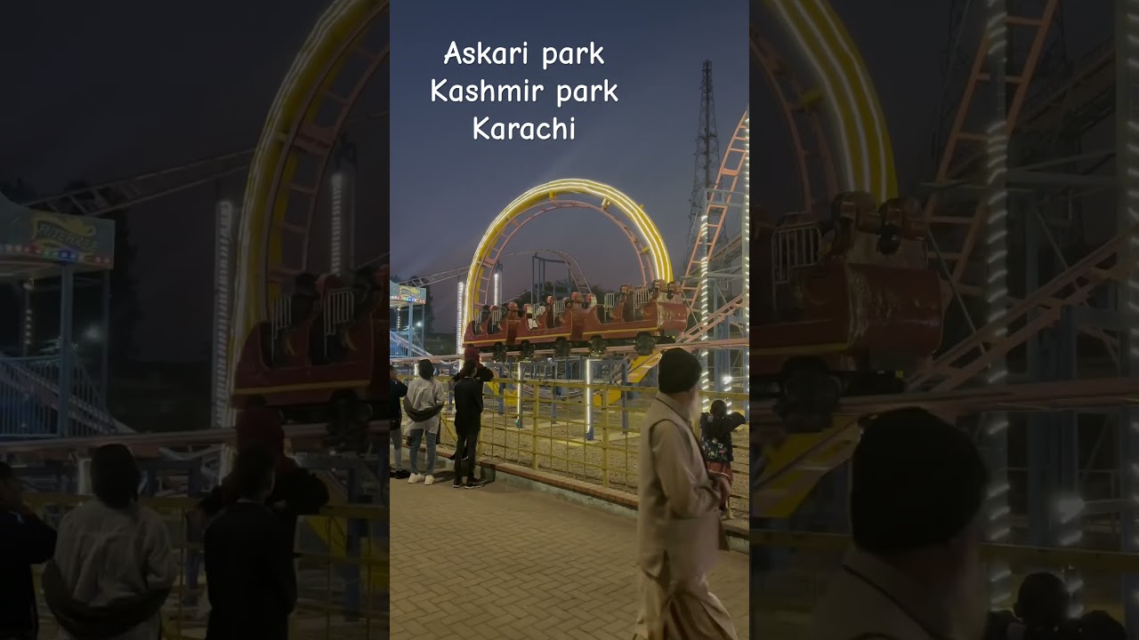 Dangerous train ride, askari park, Kashmir park Karachi 