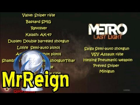 Metro Last Light - Gunslinger - All Weapon Locations - Trophy Achievement Guide