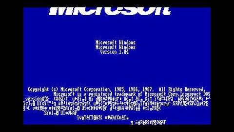 Installing Windows 1.04 in FreeDOS