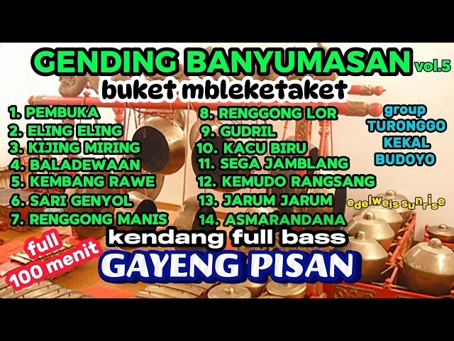 GENDING BANYUMASAN #gendingbanyumasan #GENDINGBANYUMASANFULL class=