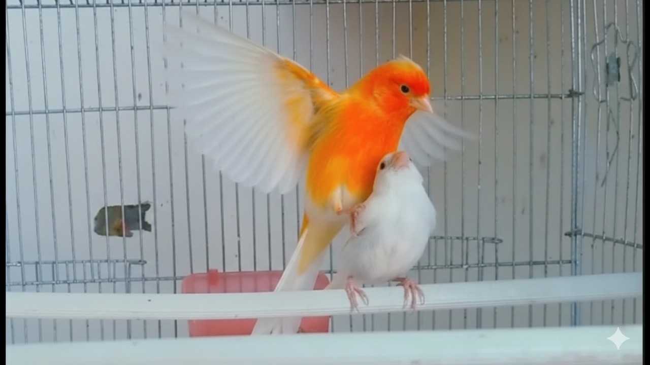 اقسم لك 7 دقائق فقط وسينفجر طائر الكناري من شدة التغريد ممتاز للتزاوج المضمون - canary singing