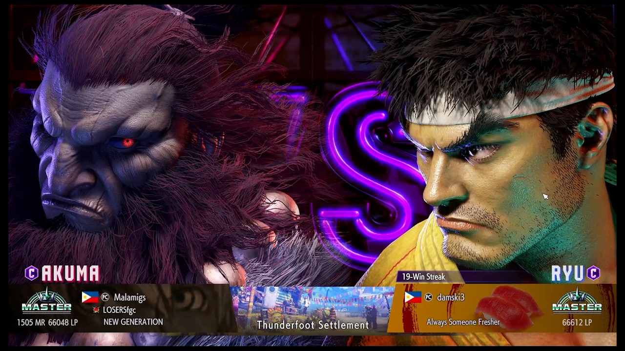 SF6 Casual - Malamigs(Akuma) vs Damski3(Ryu) - FT5