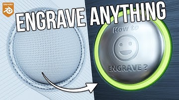 How to engrave anything - Blender tutorial
