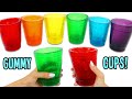 How To Make Rainbow Gummy Cups You Can Drink Out Of!