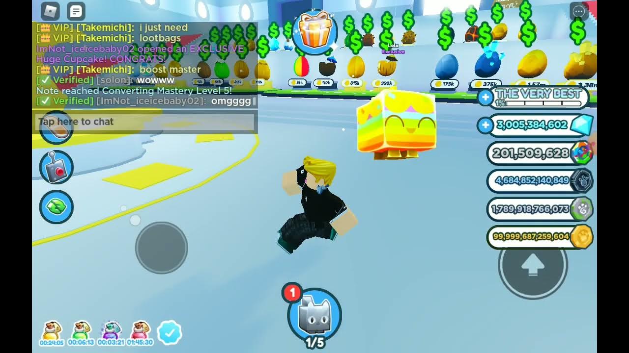 Hatching Golden Huge Cupcake Pet in Pet Simulator X! YouTube