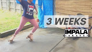 Roller Skating Progress! // 3 Week Progress + Off-Ice Training | Figure Skater Tries Rollerskating