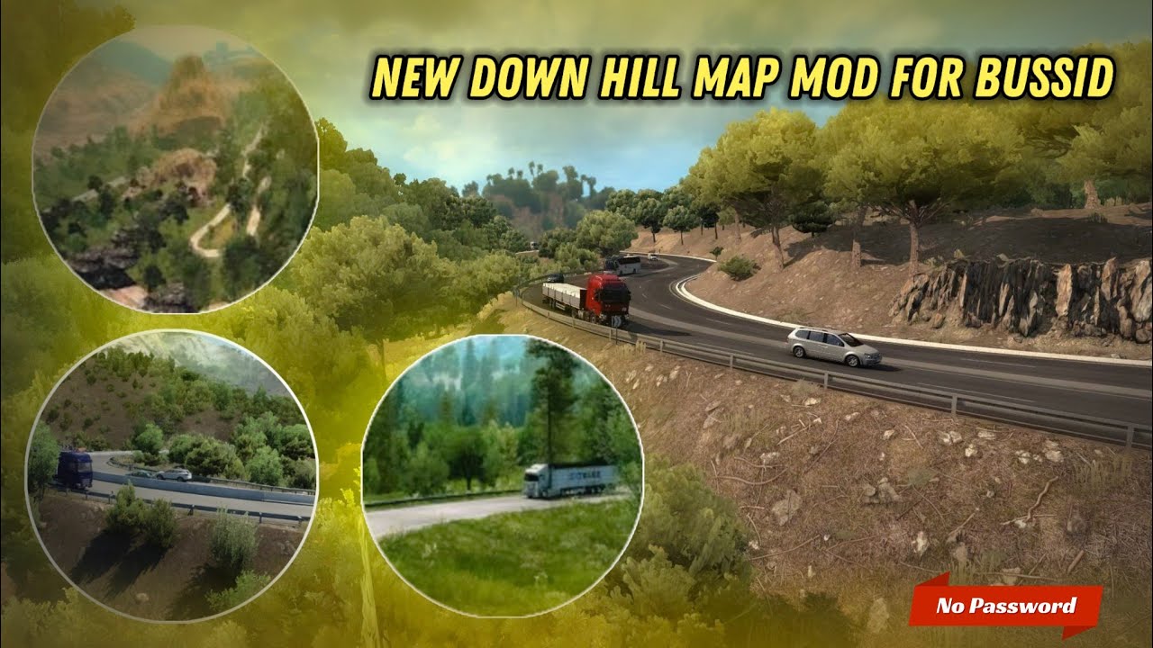 Download Uphill and Down hill Map Mod For Bussid || Bussid Mods .I.N