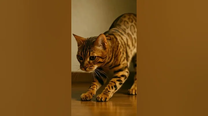 Video 11446521: bengal cat jumping, beautiful bengal cat