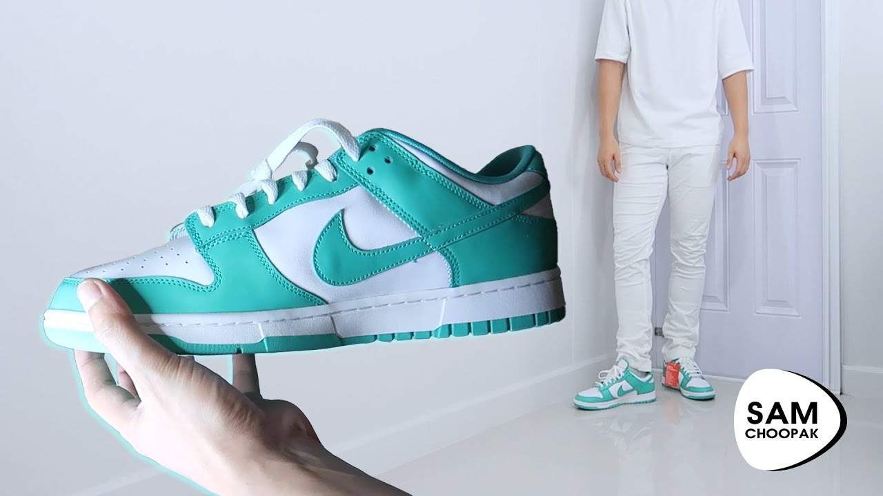 Nike Dunk Low Retro “Clear Jade” Unboxing (On Feet)