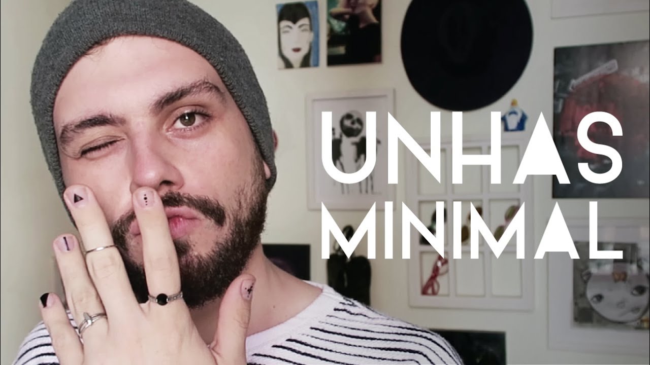 Como pintar as unhas com desenhos minimalistas