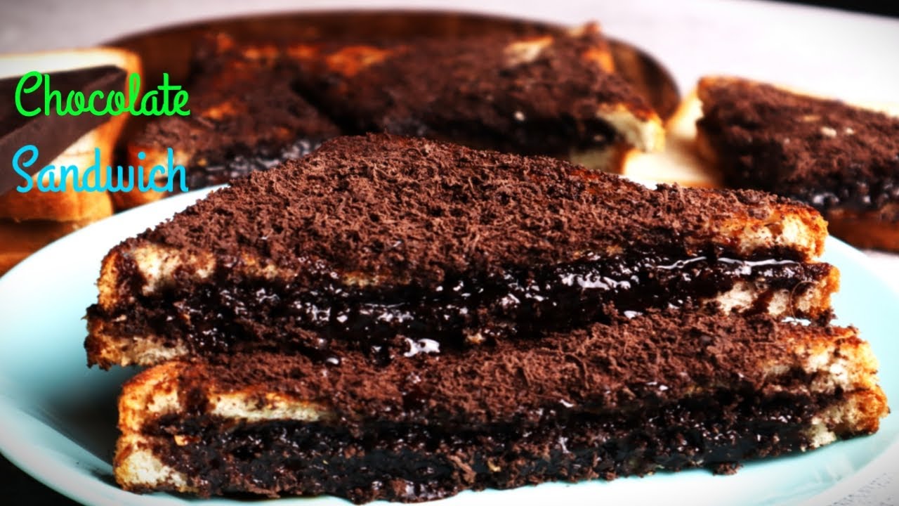 Chocolate Lava Sandwich I Mumbai Style Chocolate Sandwich Recipe I the Best Chocolate Sandwich.