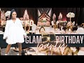 OVER THE TOP GLAM 50th BIRTHDAY PARTY| DIY BACKDROP| LIVING LUXURIOUSLY FOR LESS| EVENT PLANNING