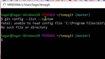 How to view system level git configuration