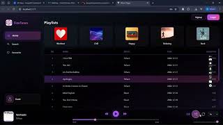 Full-Stack Music Player Project | MERN Stack Internship Project Demo | WSA Internship