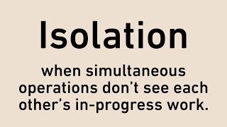 Isolation, the I of ACID | Software Engineering Dictionary screenshot 2