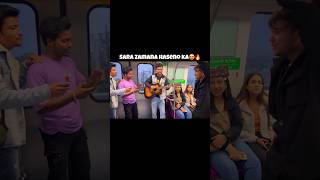 Singing in delhi metro?? | Sara Zamana Haseno Ka Diwana | Jhopdi K shorts shortvideos singing
