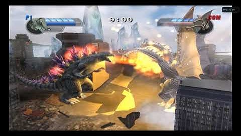 Godzilla Unleashed - Godzilla 2000 VS. King Ghidorah Gameplay