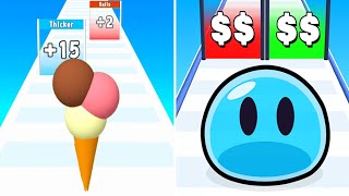 Slime Run Race Game vs Ice Cream Rush Game 2026 Max Level Unlocked SpeedRun Gameplay screenshot 4
