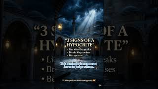 3 Signs of a Hypocrite You Should Never Ignore #islamicreminder#shorts