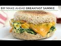 DIY Freezer Friendly Breakfast Sandwich | Easy Healthy Breakfast Ideas