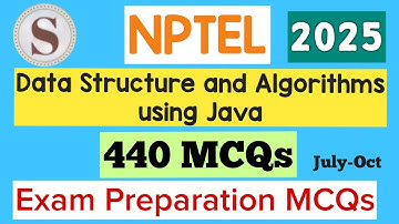 NPTEL Data Structure and Algorithms using Java Exam Preparation MCQs 2025 #jul-oct #nptel #nptelexam