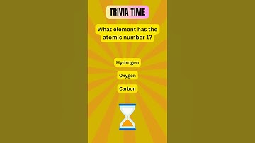 What element has the atomic number 1?