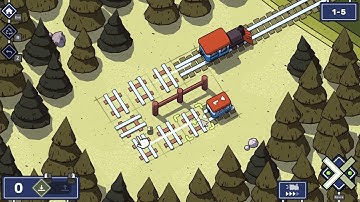 Railbound ( Level 1-5 | Hard 2D Puzzle Game ) | Tutorial and Gameplay