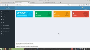 Part 32 : tutorial sistem inventory dengan laravel 5 8, Finishing