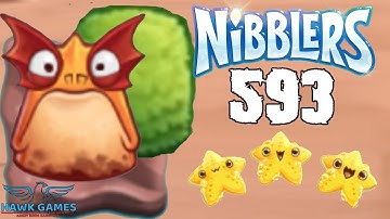 Fruit Nibblers 👾 Level 593 - 3 Stars Walkthrough, No Boosters