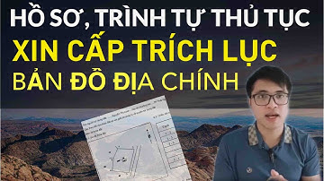 Hồ sơ, Trình tự thủ tục xin cấp trích lục bản đồ địa chính