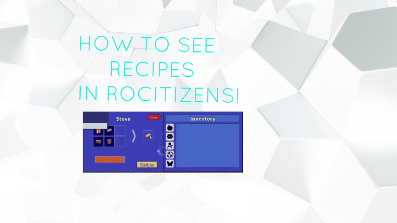 How To See Recipes In Rocitizens Roblox Youtube - roblox how to cook food on rocitizens beta video dailymotion