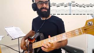 Red Hot Chilli Peppers - C&#39;mon Girl (Tiny Bass Cover w/ tabs and score)