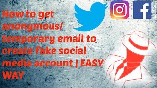 How to get anonymous/temporary email to create fake social media account | EASY WAY screenshot 4