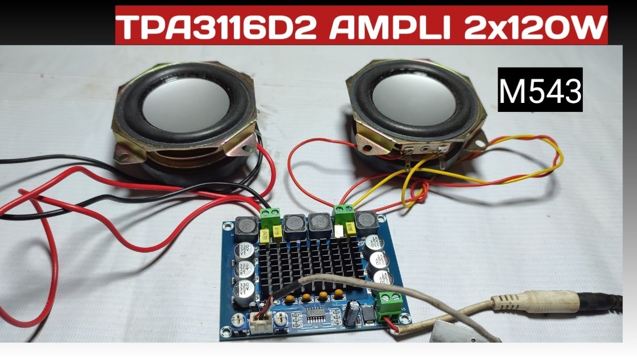 Moduł Wzmacniacz Mocy TPA3116D2 - 2x50W + 100W Subwoofer - 12-24V DC