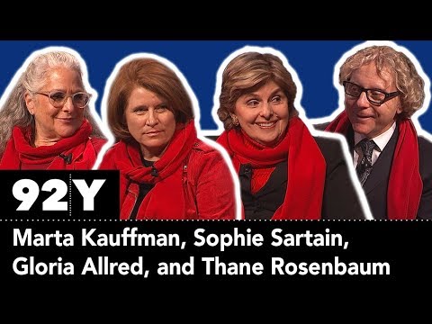 Seeing Allred's Gloria Allred, Sophie Sartain, and Marta Kauffman with Thane Rosenbaum