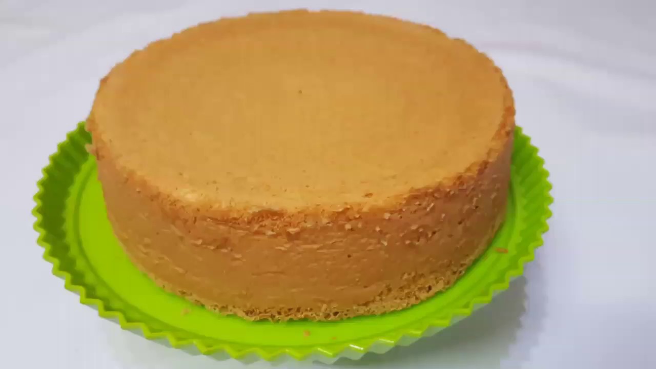 الكيكة الاسفنجية البسيطة والعادية بدون محسن - YouTube
