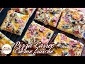 Pizza carre crme fraiche champignons jambon  recette facile