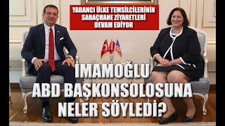 Abd Başkonsolosu Daria Darnell, Ekrem İmamoğlunu Ziyaret Etti