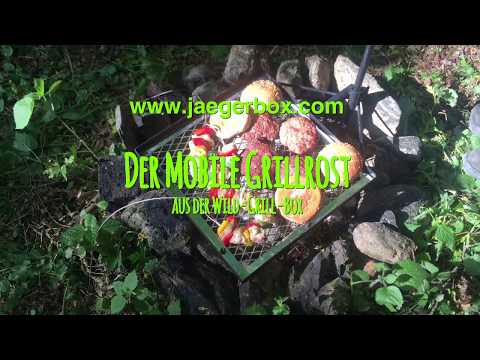 Mobiler Grillrost fürs Lagerfeuer aus der WILD-GRILL-BOX