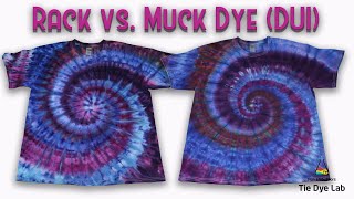Tie Dye Designs :  Comparison - Muck vs. Rack Ice Dyeing (DUI)