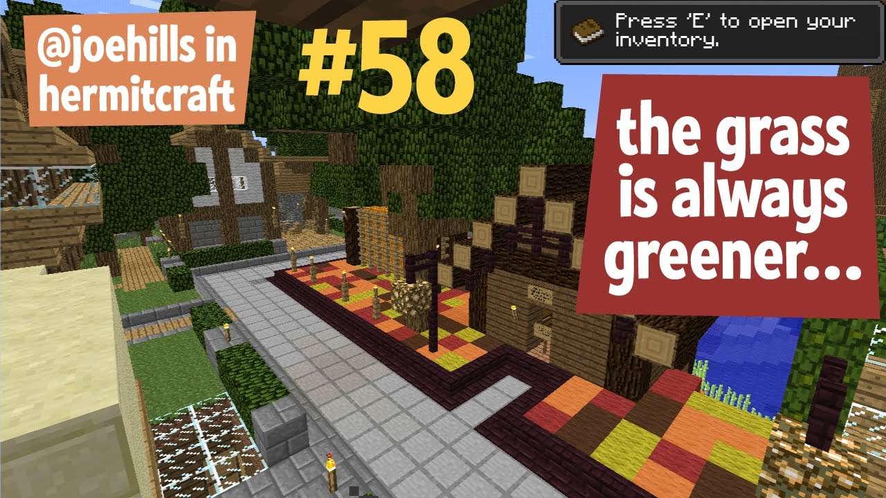 infernal dragon Hermitcraft: Grass is always greener when it's not autumn