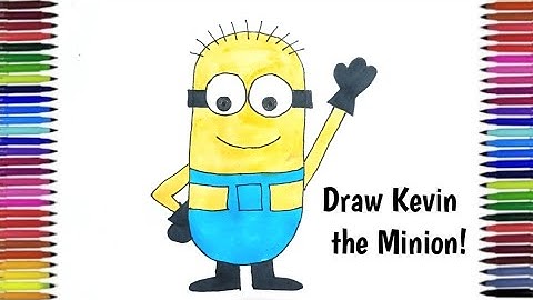 How to Draw & Color Kevin from Minions 🎨💛 | Fun Drawing for Kids, beginners and toddlers 
