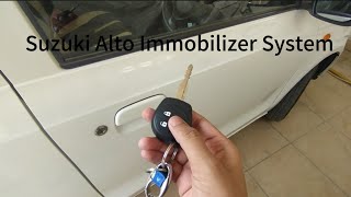 Suzuki Alto Immobilizer System/Anti theft Alarm. How it works?