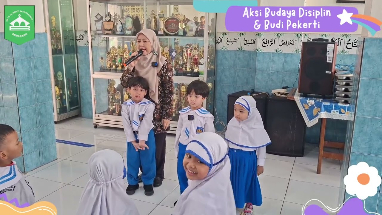 Aksi budaya disiplin dan Budi pekerti TK Hj Isriati Baiturrahman 1 Semarang 