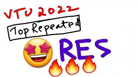 RES Super Repeated 💯🤩 Super Important [+PDF] 🎯🔥🔥🔥 6SEM CSE #vtu #2022 #RES